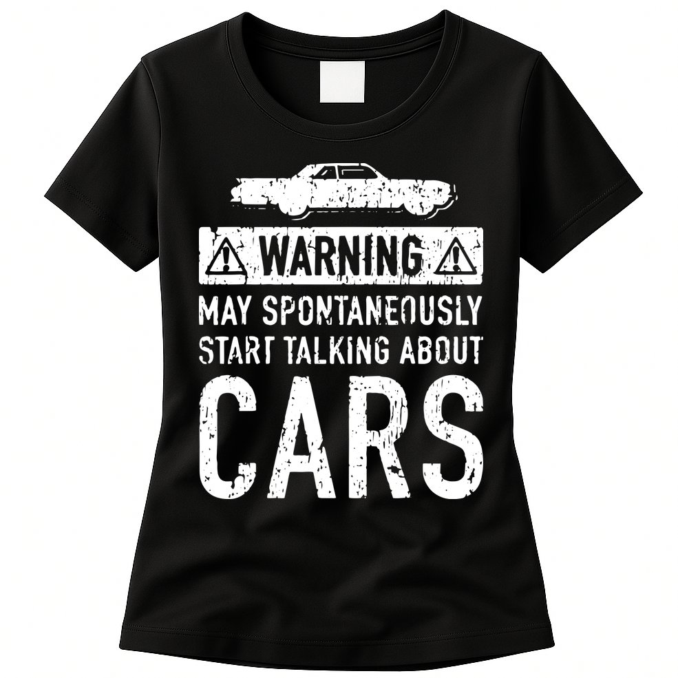 Funny Car Lover Gift Garage Owner Car Fixer Enthusiast Womens T-Shirt