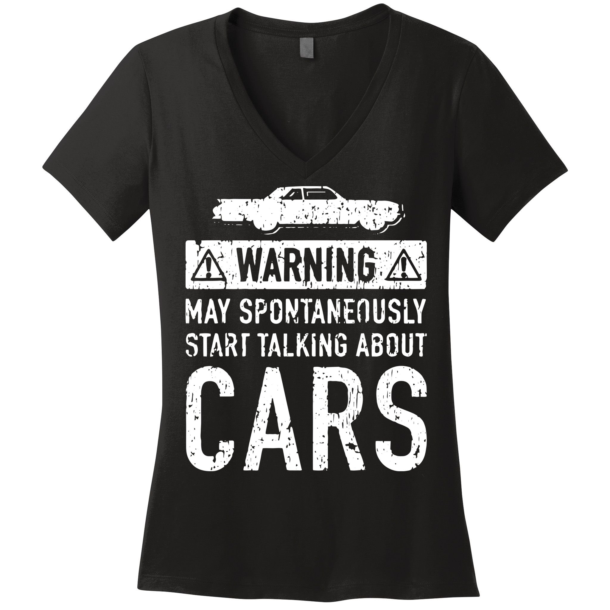 Funny Car Lover Gift Garage Owner Car Fixer Enthusiast Women's V-Neck T-Shirt