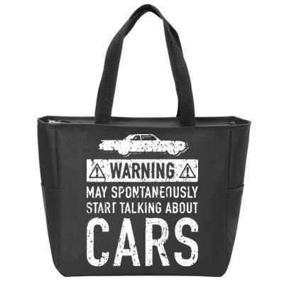 Funny Car Lover Gift Garage Owner Car Fixer Enthusiast Zip Tote Bag