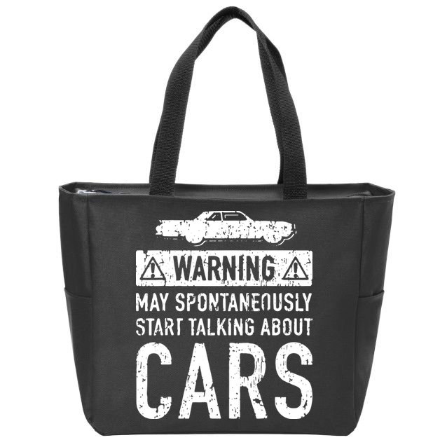 Funny Car Lover Gift Garage Owner Car Fixer Enthusiast Zip Tote Bag