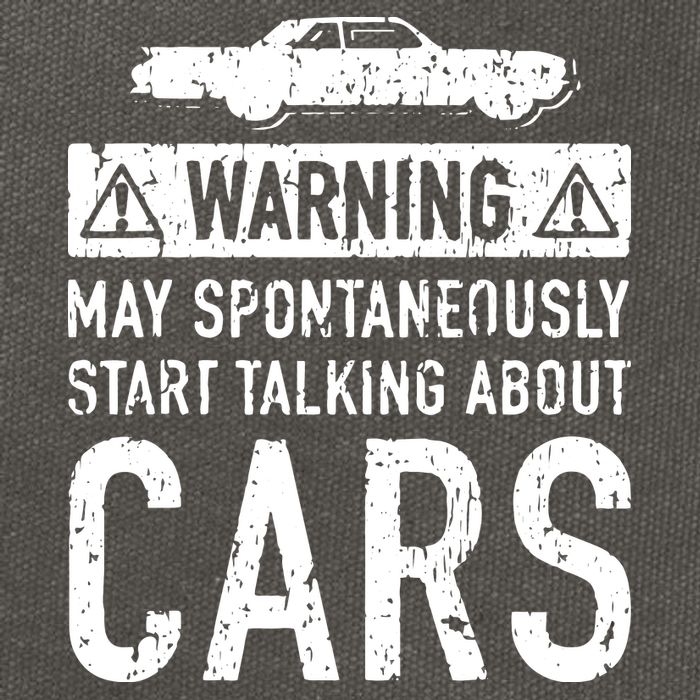 Funny Car Lover Gift Garage Owner Car Fixer Enthusiast Cotton Canvas Backpack