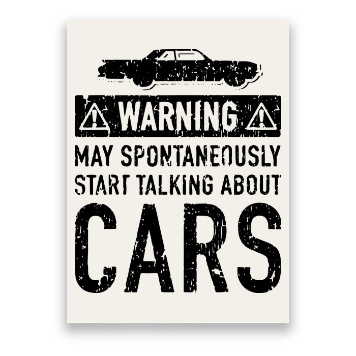 Funny Car Lover Gift Garage Owner Car Fixer Enthusiast Poster