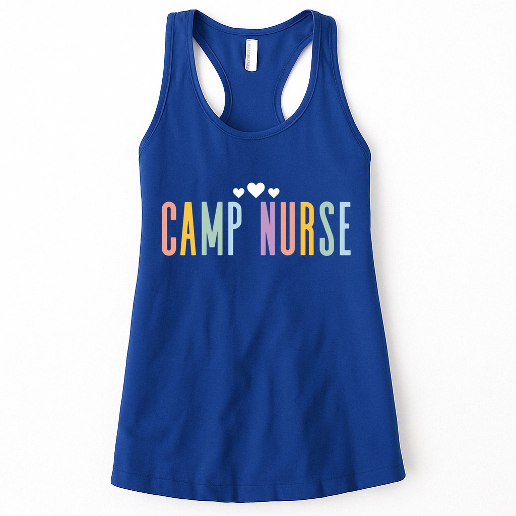 Funny Camping Lover Nursing Matching Summer Camp Nurse Gift Womens Tank Top