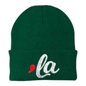 Funny Comma La Kamala Harris 2024 For President Election Knit Cap Winter Beanie