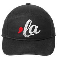 Funny Comma La Kamala Harris 2024 For President Election 7-Panel Snapback Hat