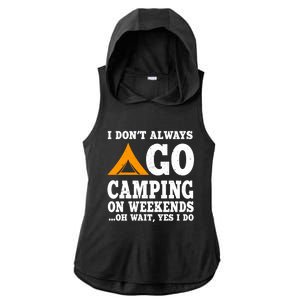 Funny Camping Lover Outfit Nature Hiking And Summer Camp Cute Gift Ladies PosiCharge Tri-Blend Wicking Draft Hoodie Tank