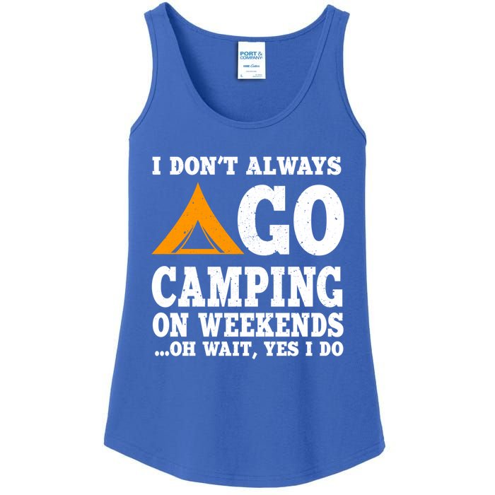 Funny Camping Lover Outfit Nature Hiking And Summer Camp Cute Gift Ladies Essential Tank