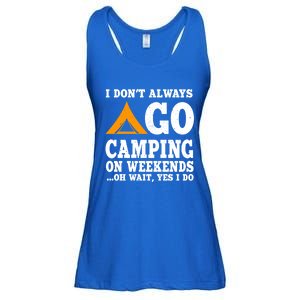 Funny Camping Lover Outfit Nature Hiking And Summer Camp Cute Gift Ladies Essential Flowy Tank