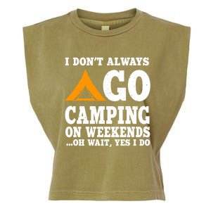 Funny Camping Lover Outfit Nature Hiking And Summer Camp Cute Gift Garment-Dyed Women's Muscle Tee