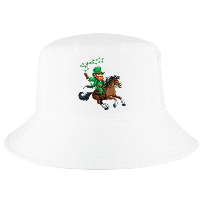 Funny Cow Leprechaun St PatrickS Day Horse Riding Lover Gift Cool Comfort Performance Bucket Hat