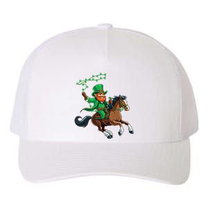 Funny Cow Leprechaun St PatrickS Day Horse Riding Lover Gift Yupoong Adult 5-Panel Trucker Hat