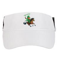 Funny Cow Leprechaun St PatrickS Day Horse Riding Lover Gift Adult Drive Performance Visor