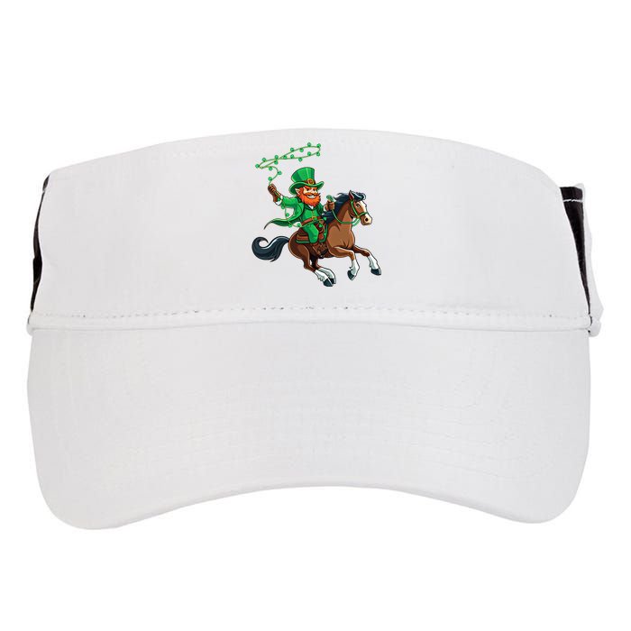 Funny Cow Leprechaun St PatrickS Day Horse Riding Lover Gift Adult Drive Performance Visor