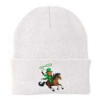 Funny Cow Leprechaun St PatrickS Day Horse Riding Lover Gift Knit Cap Winter Beanie