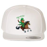 Funny Cow Leprechaun St PatrickS Day Horse Riding Lover Gift Wool Snapback Cap