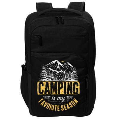 Funny Camping Lover Outdoor Camper Camping Favorite Season Impact Tech Backpack