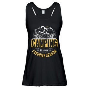 Funny Camping Lover Outdoor Camper Camping Favorite Season Ladies Essential Flowy Tank