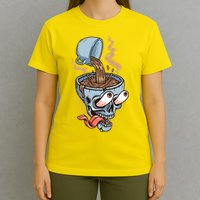 Funny Coffee Lover Addict Skull T-Shirt
