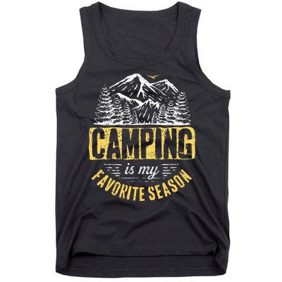 Funny Camping Lover Outdoor Camper Camping Favorite Season Tank Top