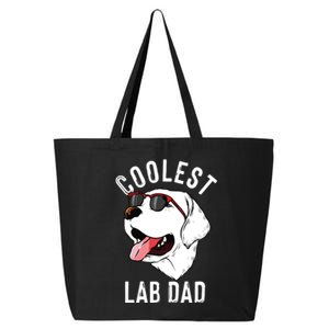 Funny Coolest Lab Dad Gift For White Labrador Dog Lover Men 25L Jumbo Tote