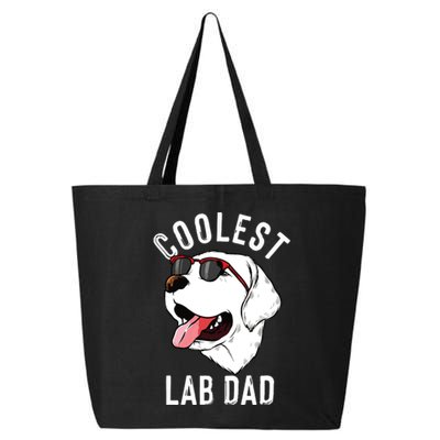 Funny Coolest Lab Dad Gift For White Labrador Dog Lover Men 25L Jumbo Tote