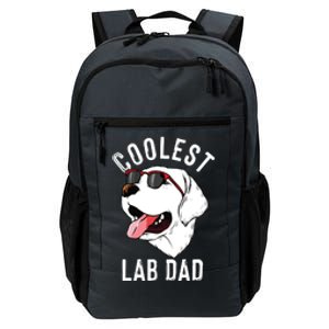 Funny Coolest Lab Dad Gift For White Labrador Dog Lover Men Daily Commute Backpack