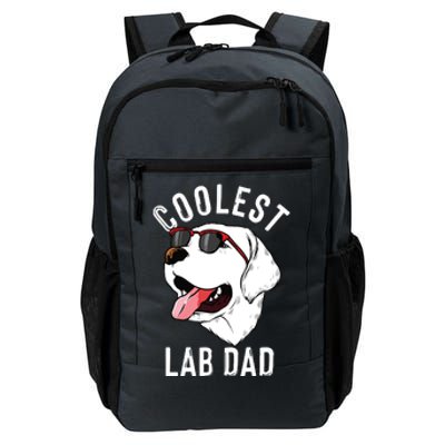 Funny Coolest Lab Dad Gift For White Labrador Dog Lover Men Daily Commute Backpack