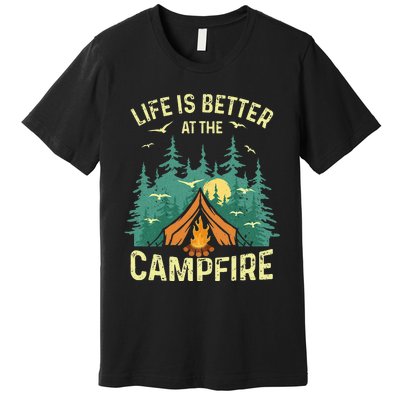 Funny Camping Lover Design For Camping Vacationist Premium T-Shirt