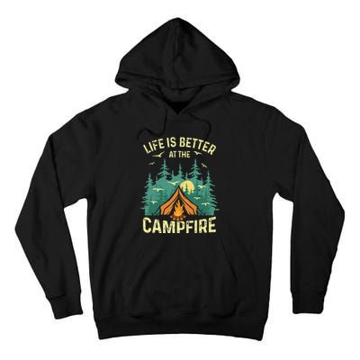 Funny Camping Lover Design For Camping Vacationist Tall Hoodie