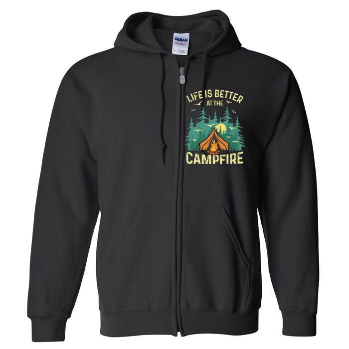 Funny Camping Lover Design For Camping Vacationist Full Zip Hoodie