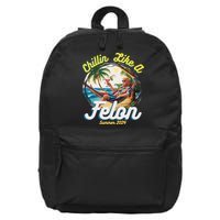 Funny Chillin Like A Felon Summer 2024 2024 Trump Supporter 16 in Basic Backpack