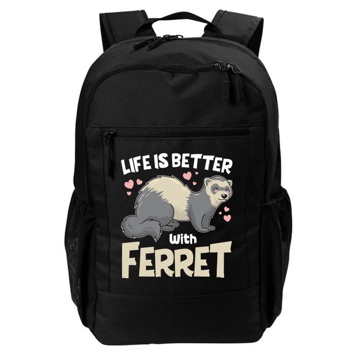 Funny Cute Life Is Better With Ferret Backpack