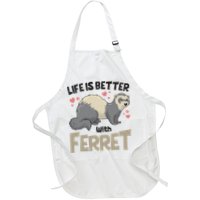 Funny Cute Life Is Better With Ferret Apron