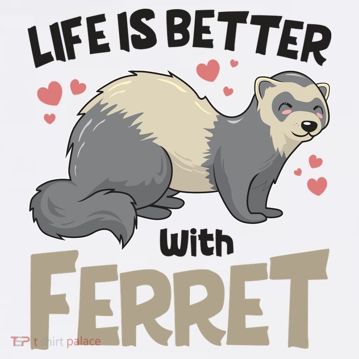 Funny Cute Life Is Better With Ferret Sweatshirt