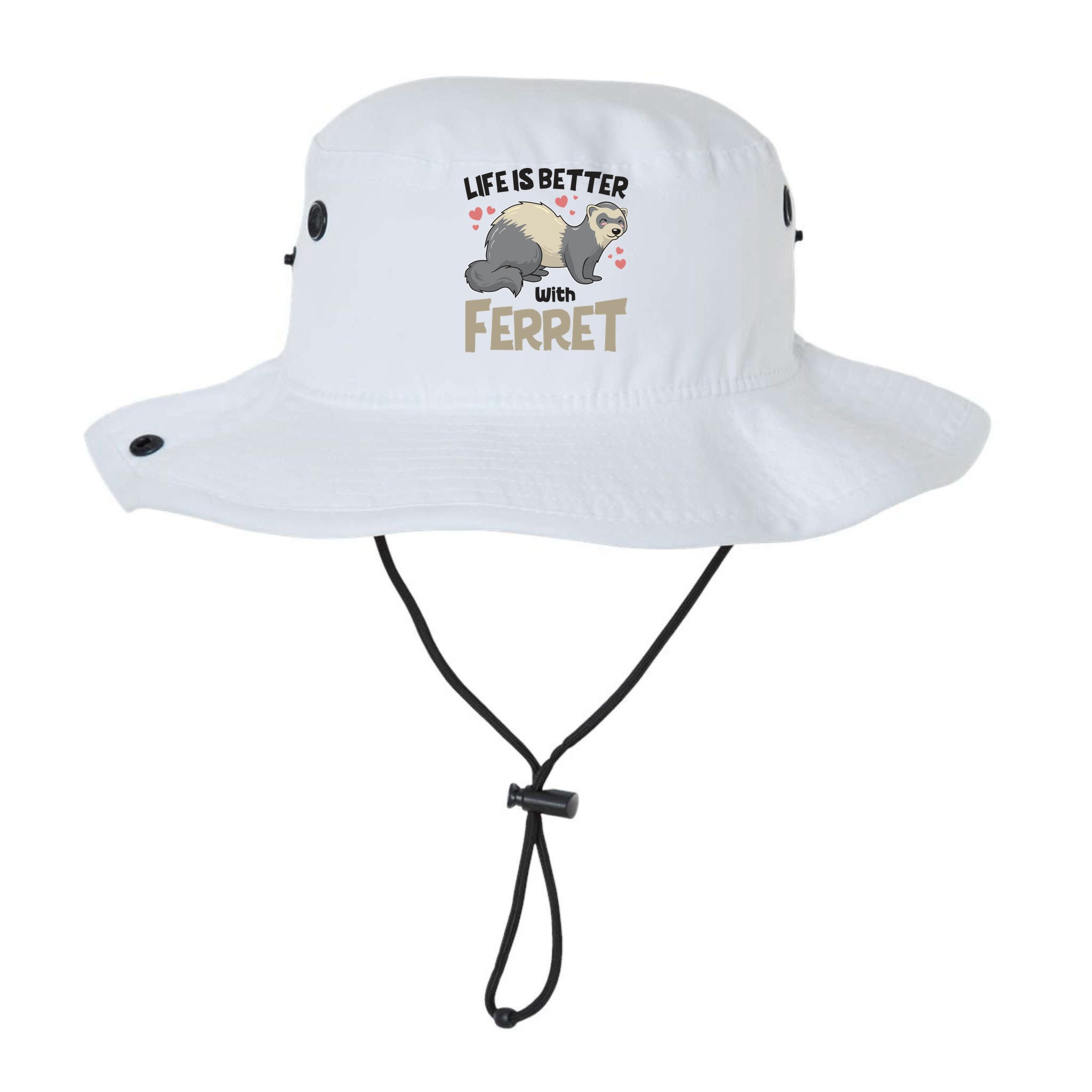 Funny Cute Life Is Better With Ferret Bucket Hat