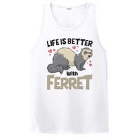 Funny Cute Life Is Better With Ferret PosiCharge Competitor Tank