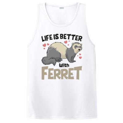 Funny Cute Life Is Better With Ferret PosiCharge Competitor Tank