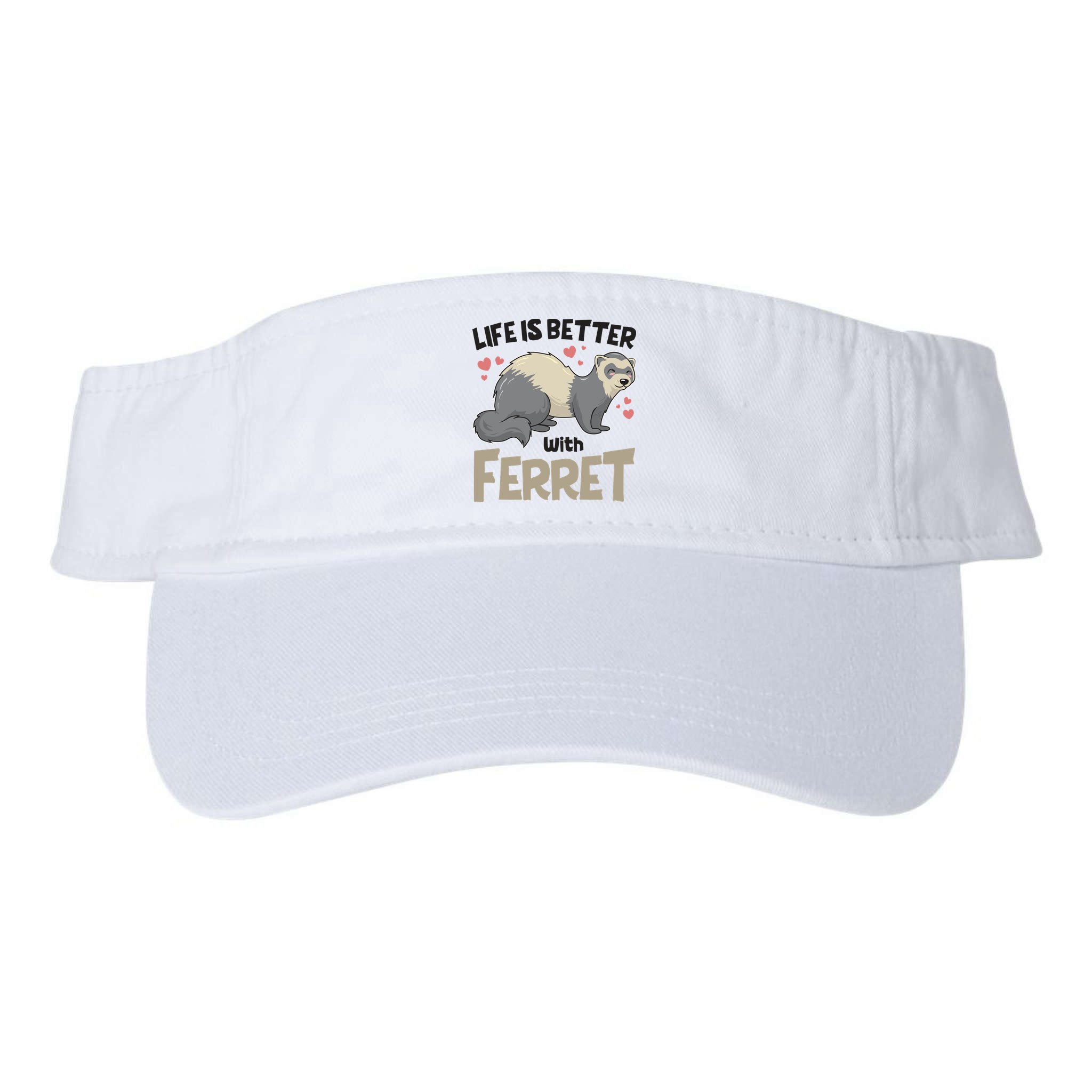 Funny Cute Life Is Better With Ferret Visor
