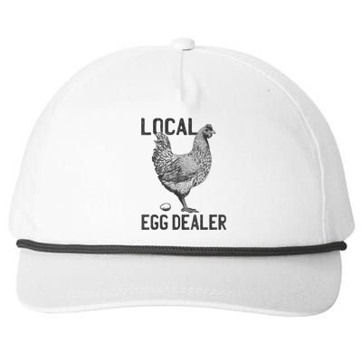 Funny Chicken Local Egg Dealer Support Snapback Five-Panel Rope Hat