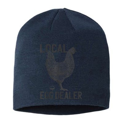 Funny Chicken Local Egg Dealer Support Sustainable Beanie