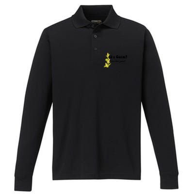 Funny Corn Lover Trendy It's Corn It Has The Juice Performance Long Sleeve Polo