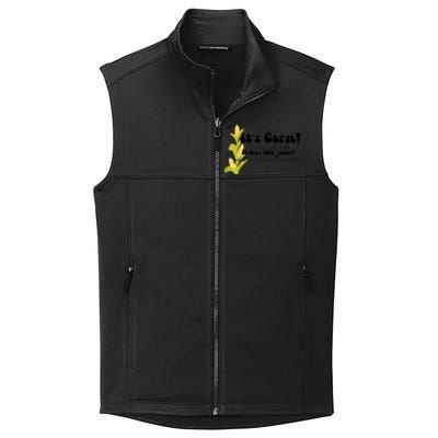 Funny Corn Lover Trendy It's Corn It Has The Juice Collective Smooth Fleece Vest