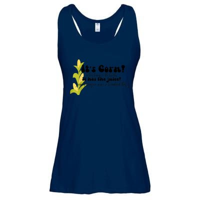 Funny Corn Lover Trendy It's Corn It Has The Juice Ladies Essential Flowy Tank