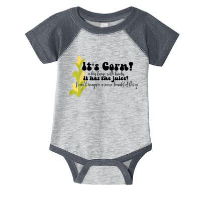 Funny Corn Lover Trendy It's Corn It Has The Juice Infant Baby Jersey Bodysuit