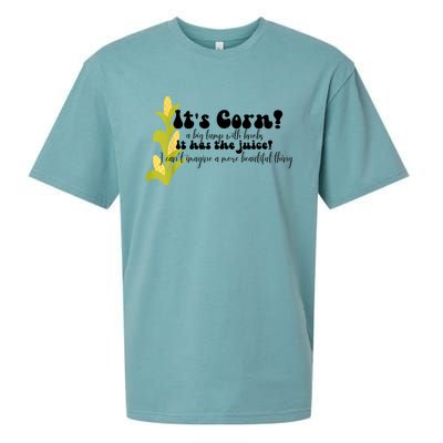 Funny Corn Lover Trendy It's Corn It Has The Juice Sueded Cloud Jersey T-Shirt