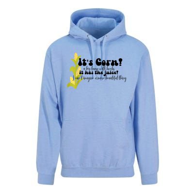 Funny Corn Lover Trendy It's Corn It Has The Juice Unisex Surf Hoodie