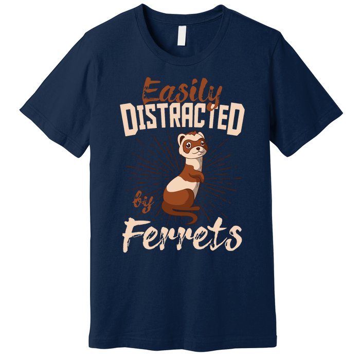 Ferret Cute Lover Expert Mustelidae Premium T-Shirt