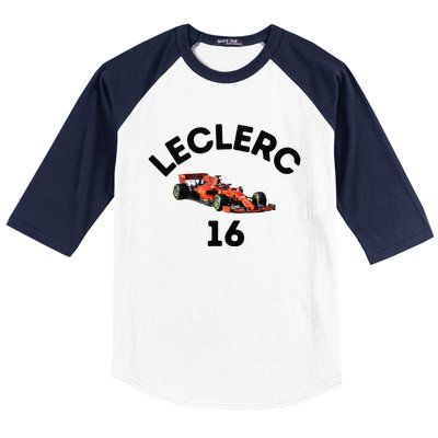 F1 Charles Leclerc Race Baseball Sleeve Shirt