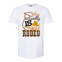 Funny Country Life Howdy This Actually Is My First Rodeo Softstyle CVC T-Shirt