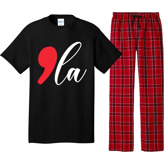 Funny Comma La Kamala Harris 2024 Pajama Set